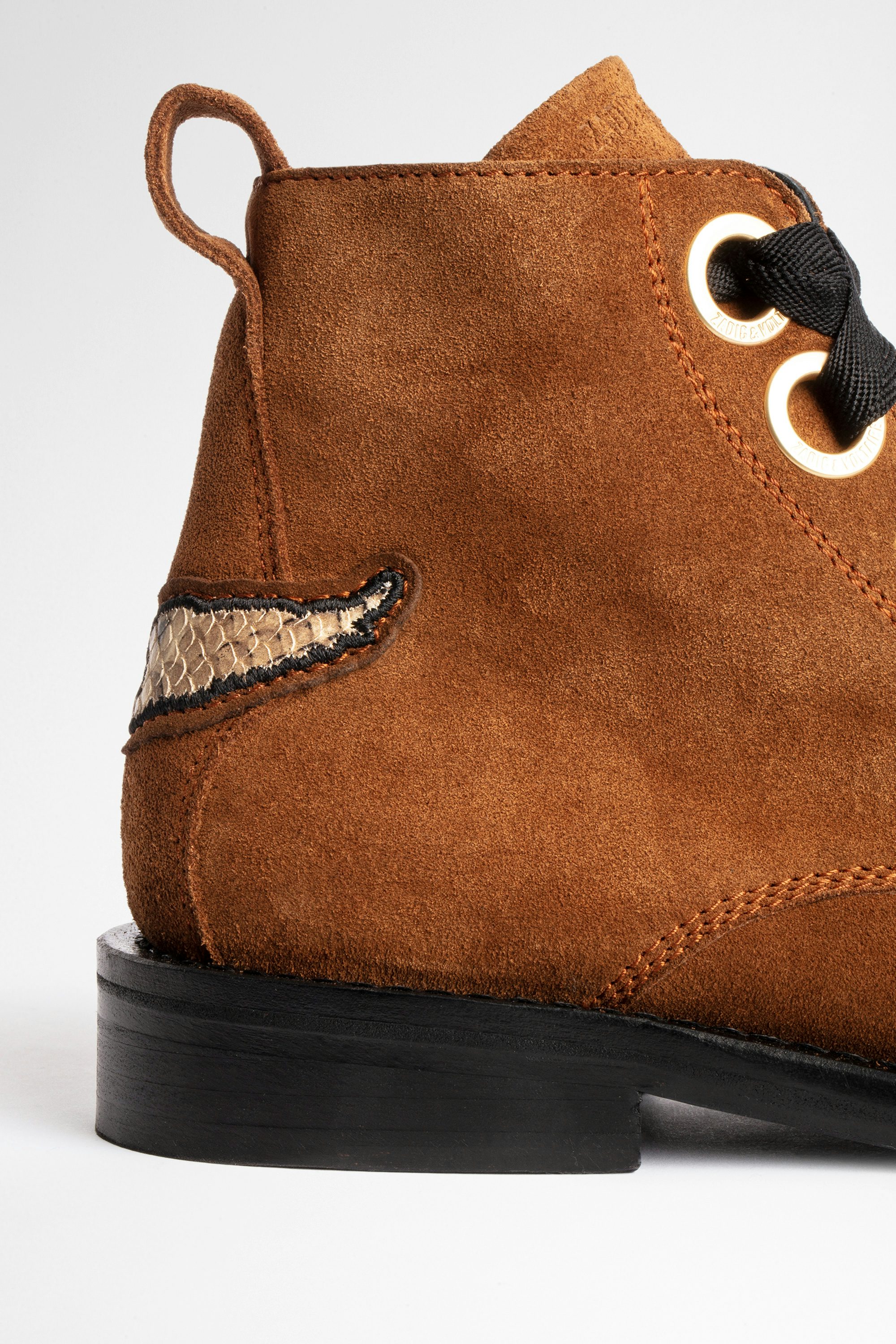 Botines Laureen Suede - Botines de mujer de ante camel